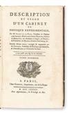SIGAUD DE LA FOND, JOSEPH-AIGNAN.  Description et Usage d’un Cabinet de Physique Expérimentale . . . Second Édition. 2 vols. 1784